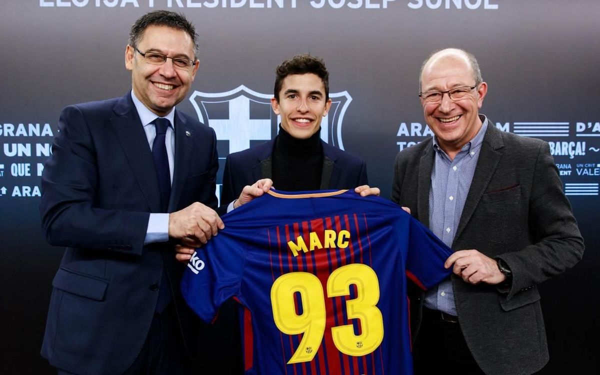 Marc Márquez, protagonista en el Palco Presidente Suñol