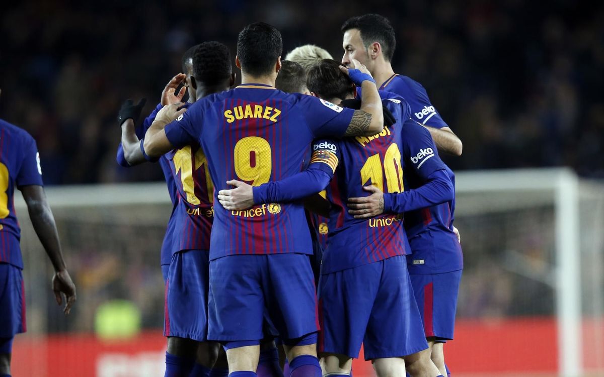 How has Barça fared following a 1–1 first leg draw on the road?