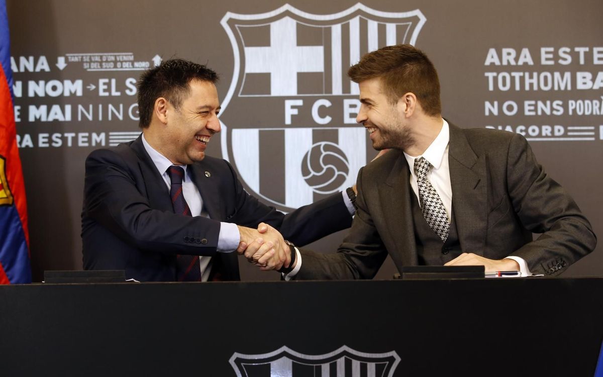 Gerard Piqué: “Només em veig vestint la samarreta del Barça”