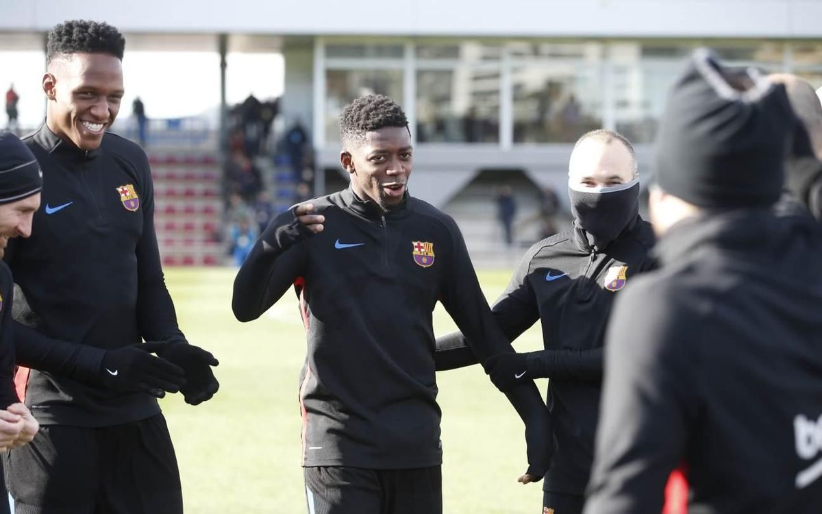 Dembélé, la novetat a l’entrenament