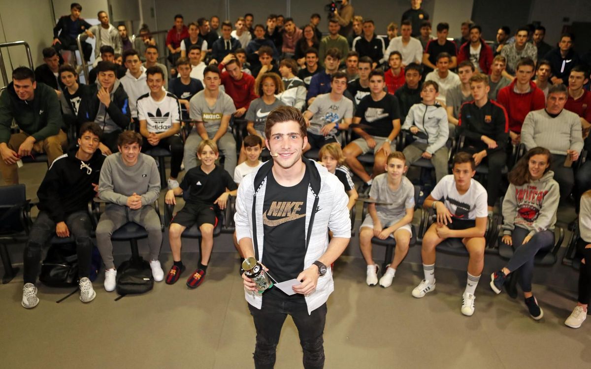 Los consejos de Sergi Roberto a los jóvenes de la Masia