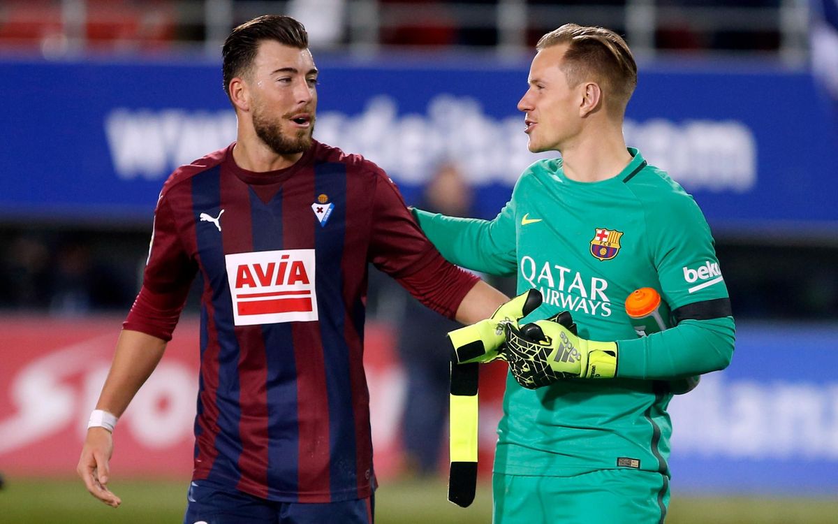 Les aturades de Ter Stegen són clau a Ipurua