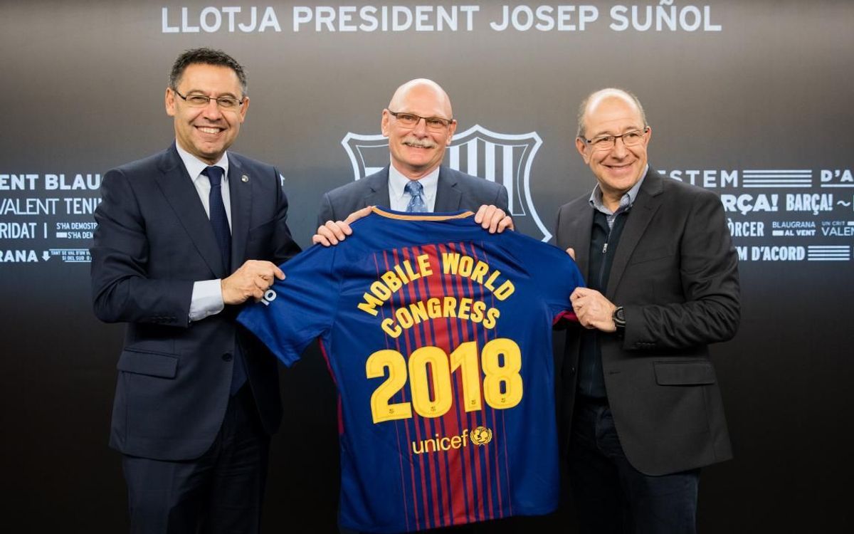 El FC Barcelona refermarà el seu compromís amb el Mobile World Congress en el marc del partit Barça - Girona