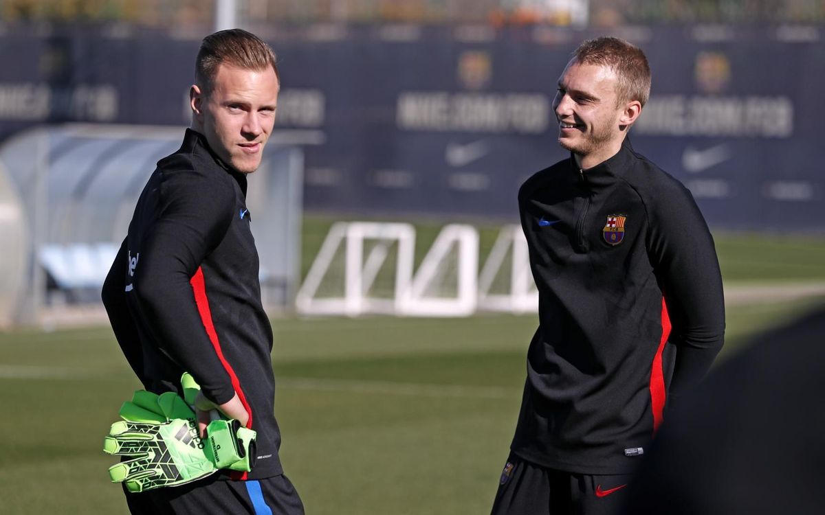 Sessió de recuperació després del triomf al Villamarín