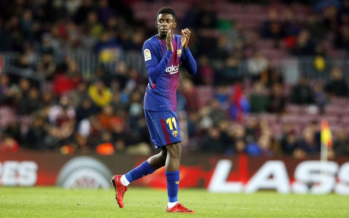 Inside view of Dembélé's Camp Nou return