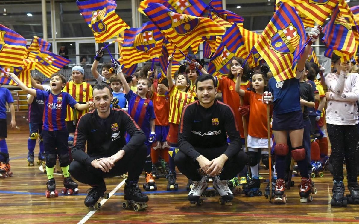 Sergi Panadero i Pau Bargalló visiten la base del Martinenc