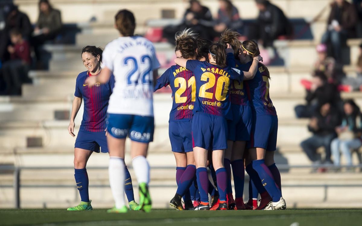 FC Barcelona Femenino - Zaragoza CFF: Amortizan los goles (2-0)