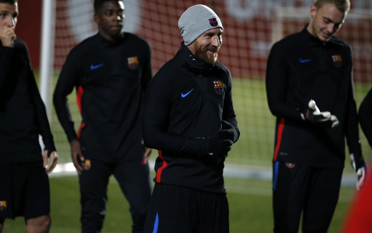 Messi, Suárez and Mascherano return to training