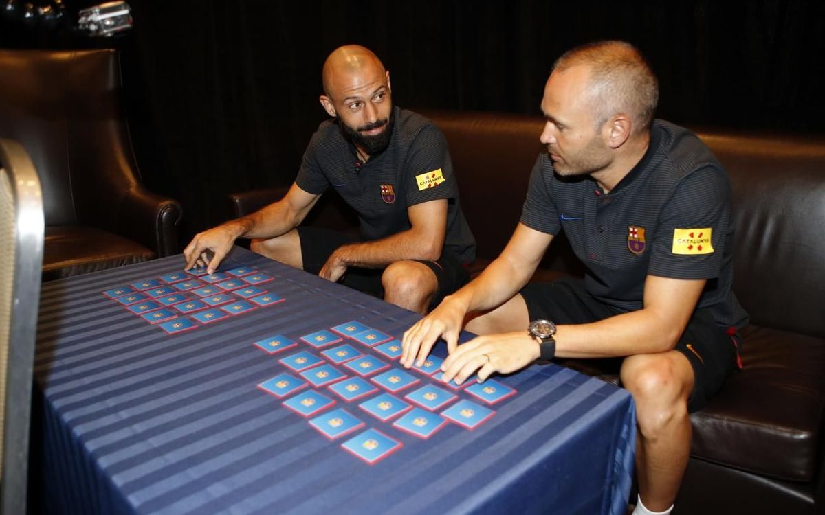 Vidéo - Mascherano VS Iniesta : Qui l'emportera au memory ?