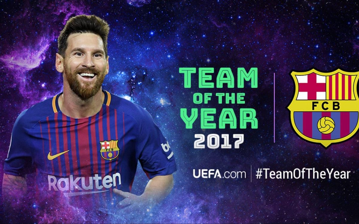 Leo Messi named to UEFA.com Team of the Year!