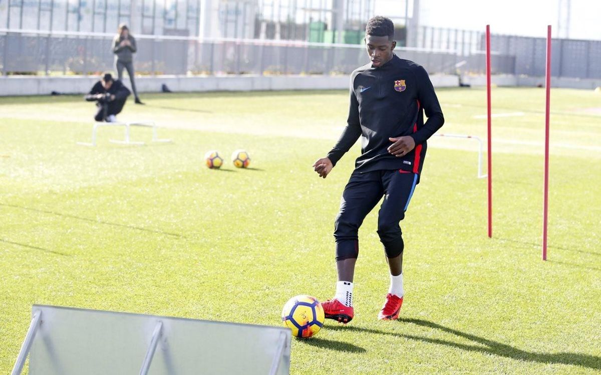 Dembélé's recovery continues at the Ciutat Esportiva