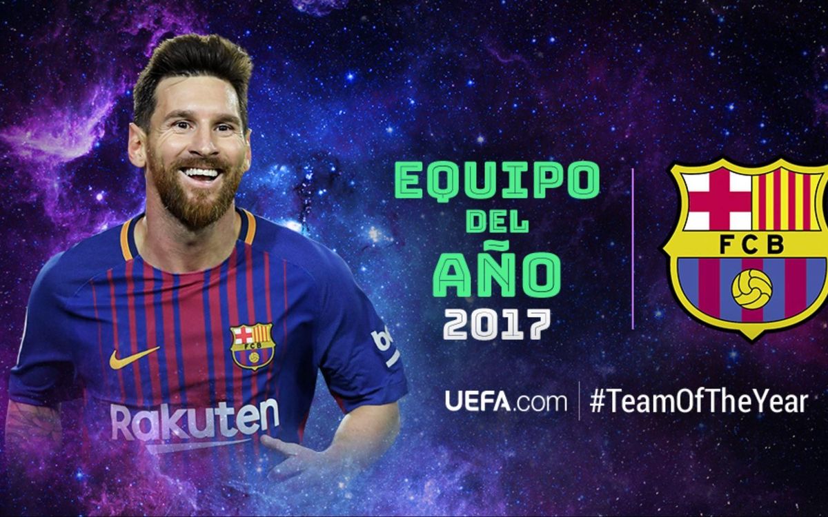 Leo Messi, en el 11 ideal del año de la UEFA