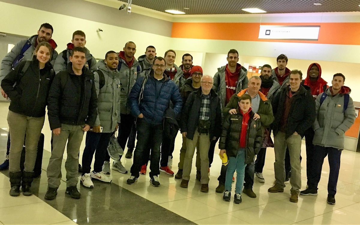 El triunfo ante el Khimki, con aficionados azulgranas