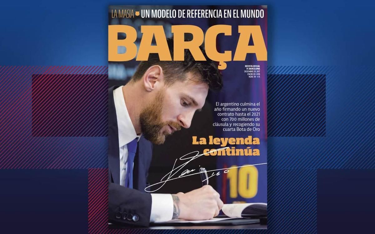 Lionel Messi, protagonista del último número de la REVISTA BARÇA