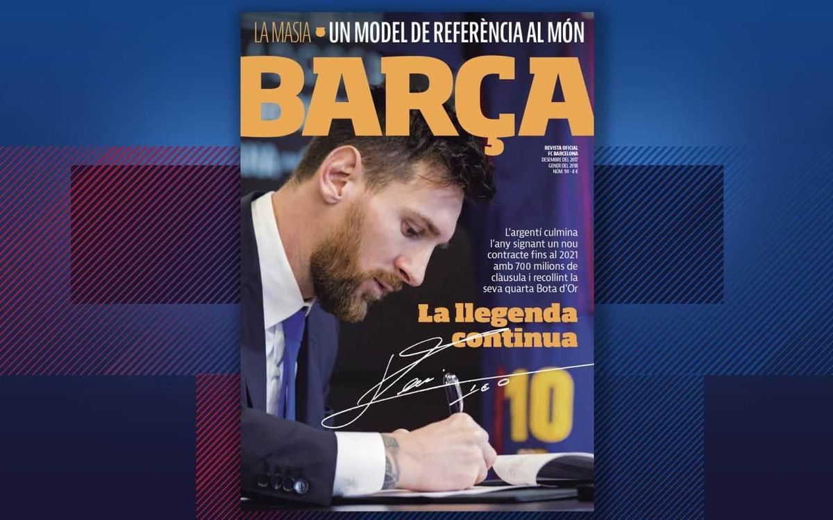 Lionel Messi, protagonista de l'últim número de la REVISTA BARÇA