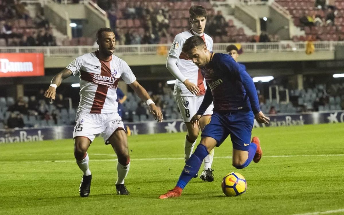 FC Barcelona B - SD Huesca: La efectividad visitante enmascara el buen juego azulgrana (0-2)