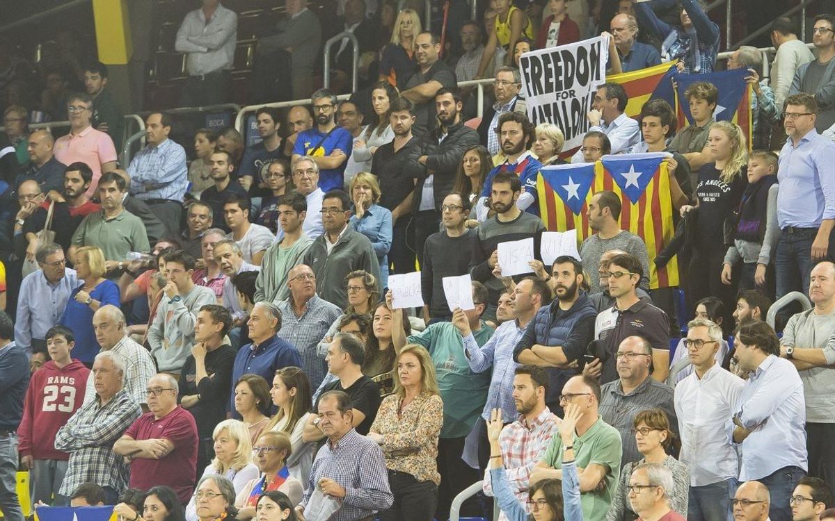 Nit de reivindicació al Palau Blaugrana