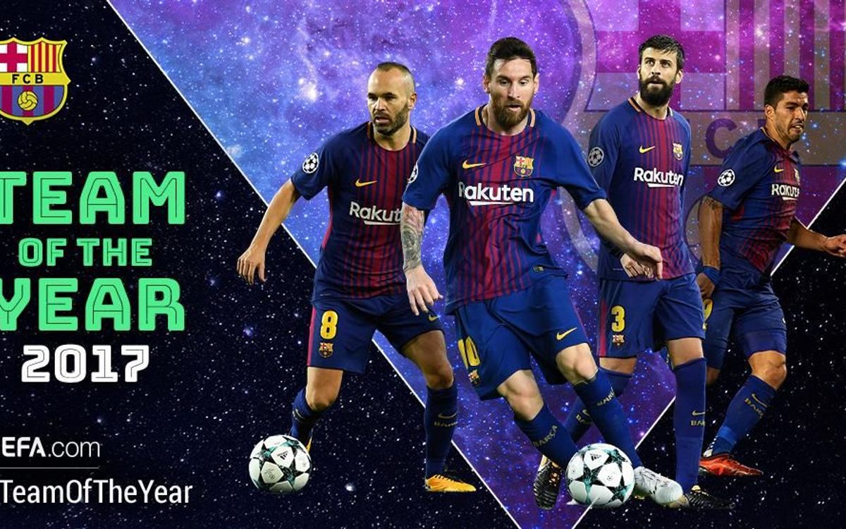 Four Barça players among candidates for UEFA team of the year