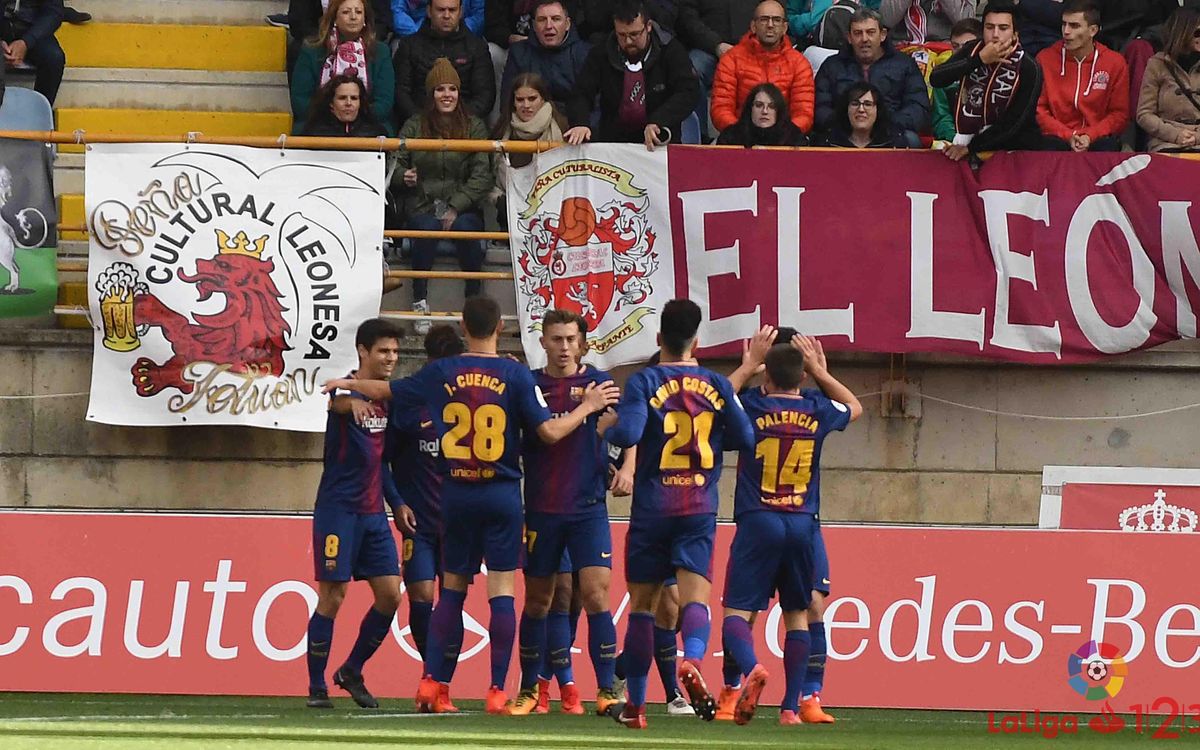 Cultural Leonesa – FC Barcelona B: Punto agridulce (1-1)