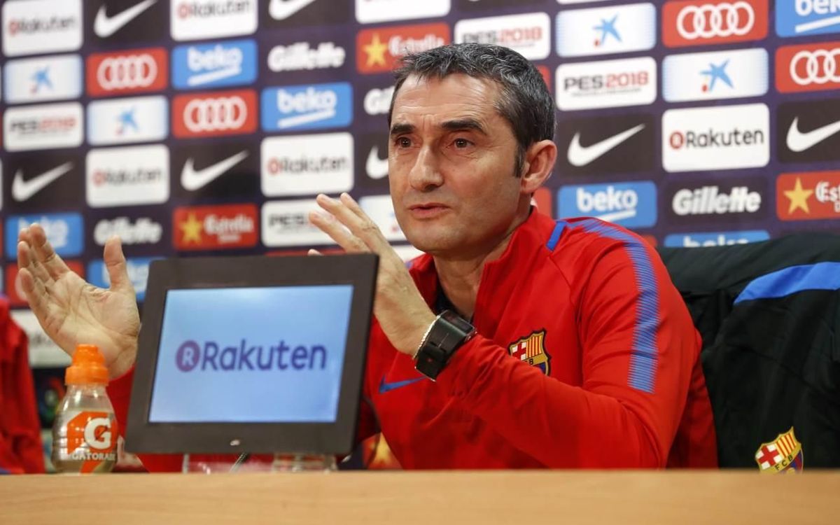 Ernesto Valverde: “Daremos opciones a los que están jugando menos”