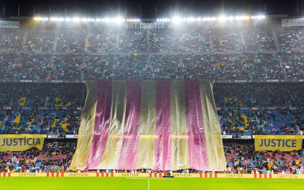 Nuit de revendication au Camp Nou