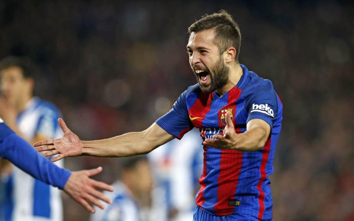 Jordi Alba, el duodécimo goleador