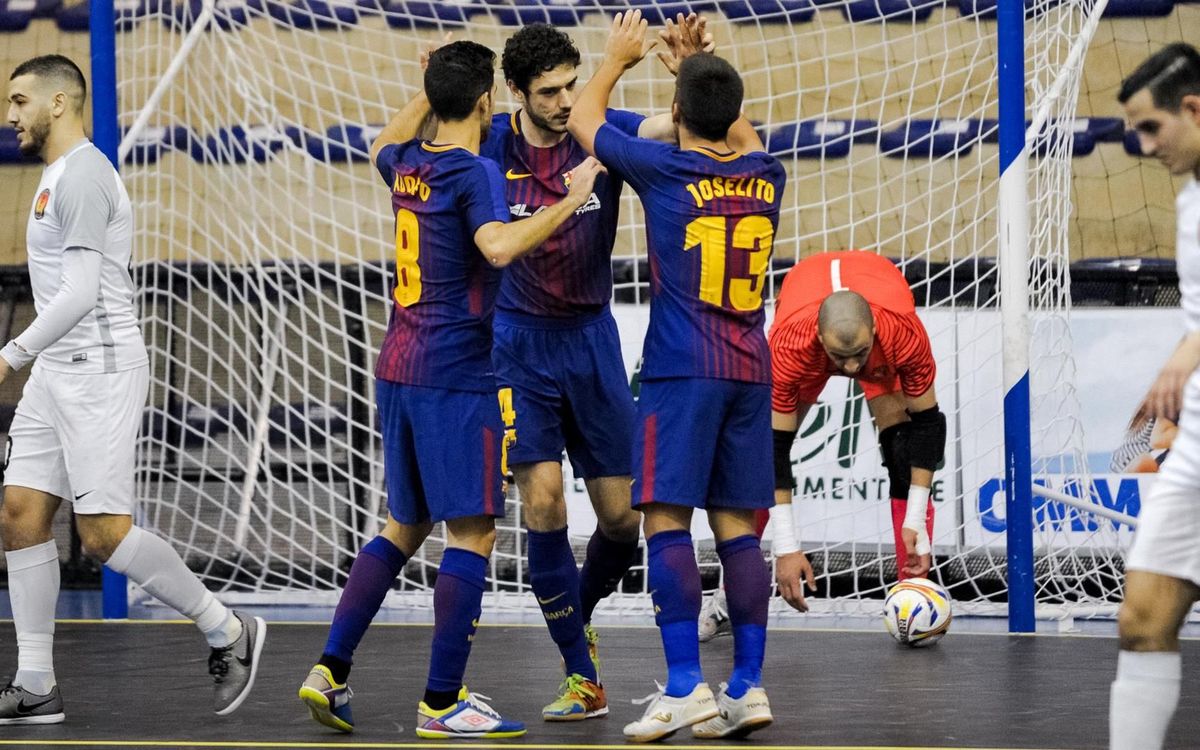 FC Barcelona – Zvv ‘t Knooppunt: Goleada inaugural en Pescara (6-0)