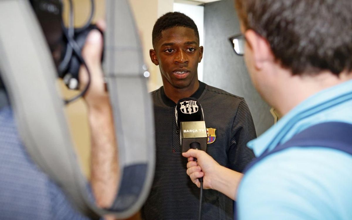 Dembélé 'happy that my dream has come true'