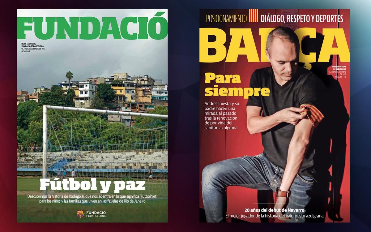 Disponibles la REVISTA BARÇA y la REVISTA FUNDACIÓ