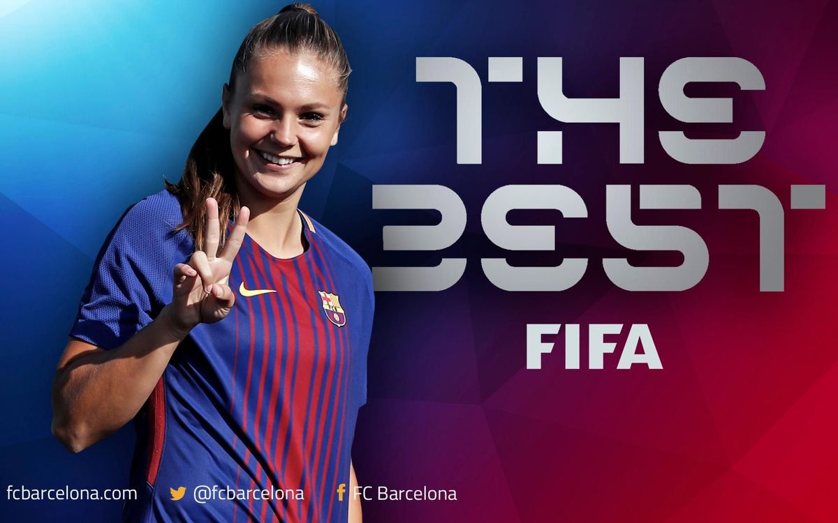 Lieke Martens wins the prize for The Best FIFA Women's Player 2017