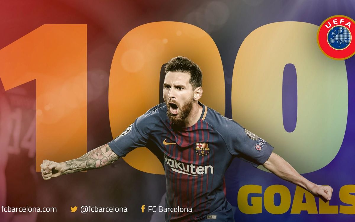 Leo Messi inscrit 100 buts en compétitions européennes