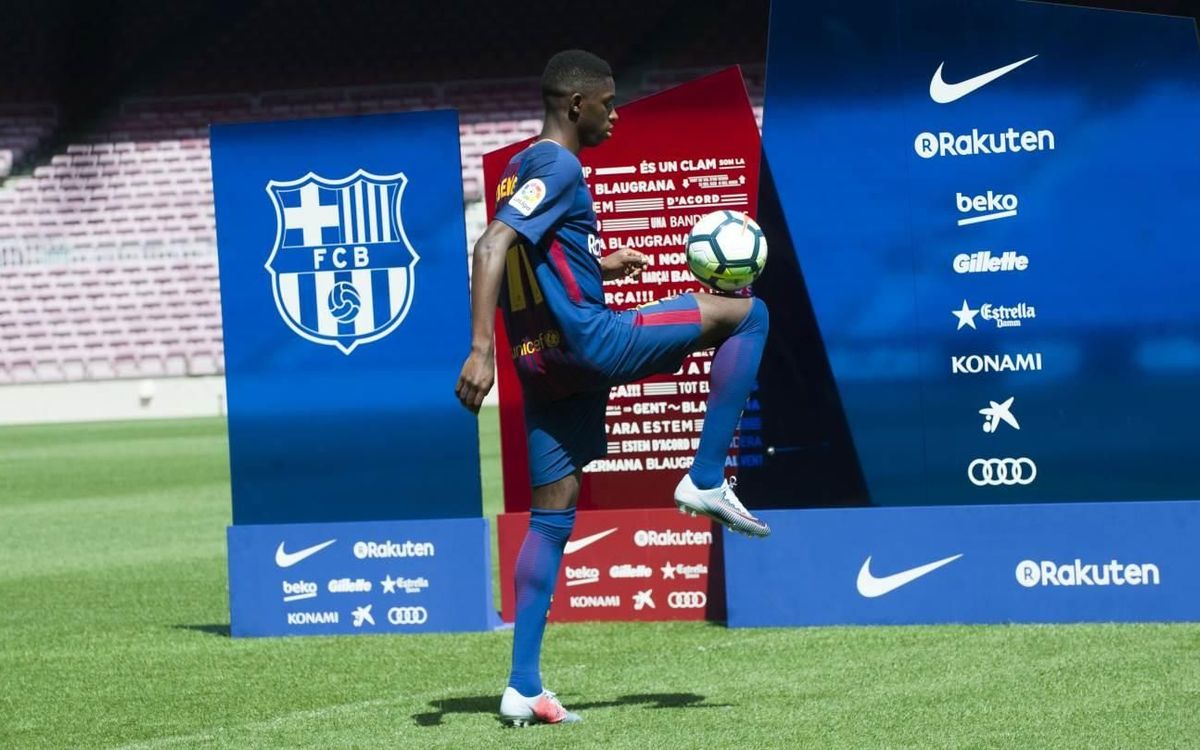 Ousmane Dembélé: “És un plaer poder jugar amb el millor de la història del futbol”