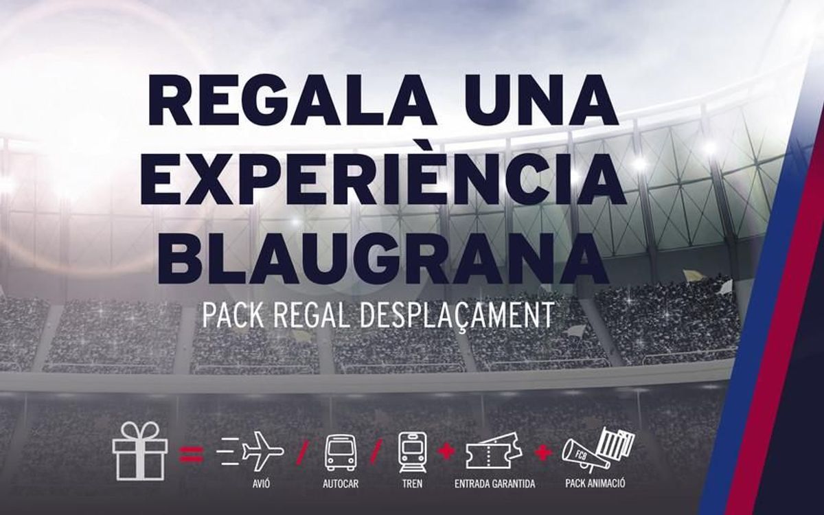 Regala l'experiència de seguir el Barça amb FCBDesplaçaments