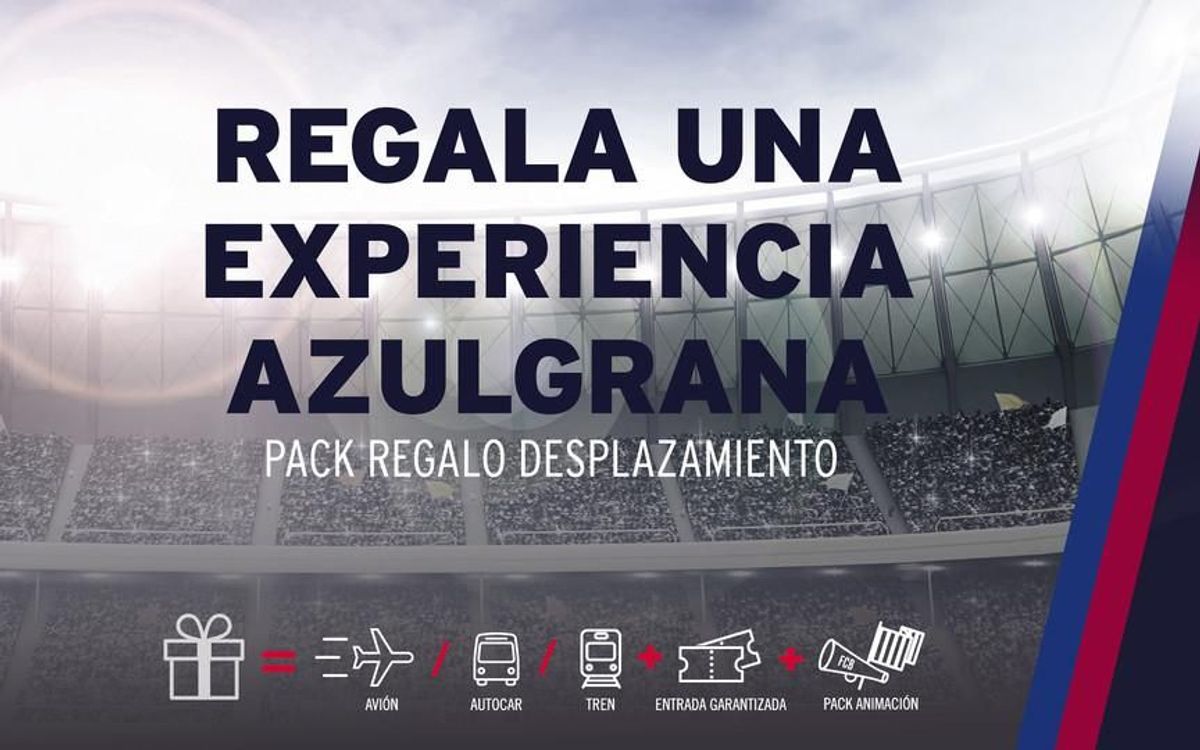 Regala la experiencia de seguir el Barça con FCBDesplaçaments