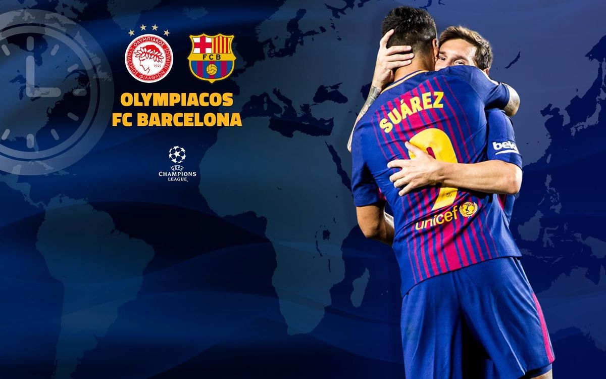When and where to watch Olympiacos – FC Barcelona