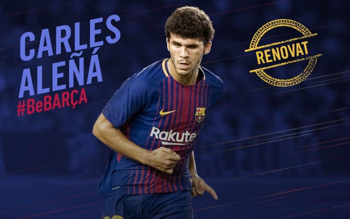 Carles Aleñá signa la renovació del seu contracte