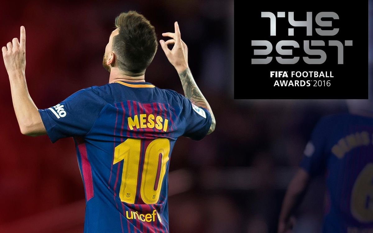 レオ・メッシ、‘ザ・ベスト’賞の最終3候補に