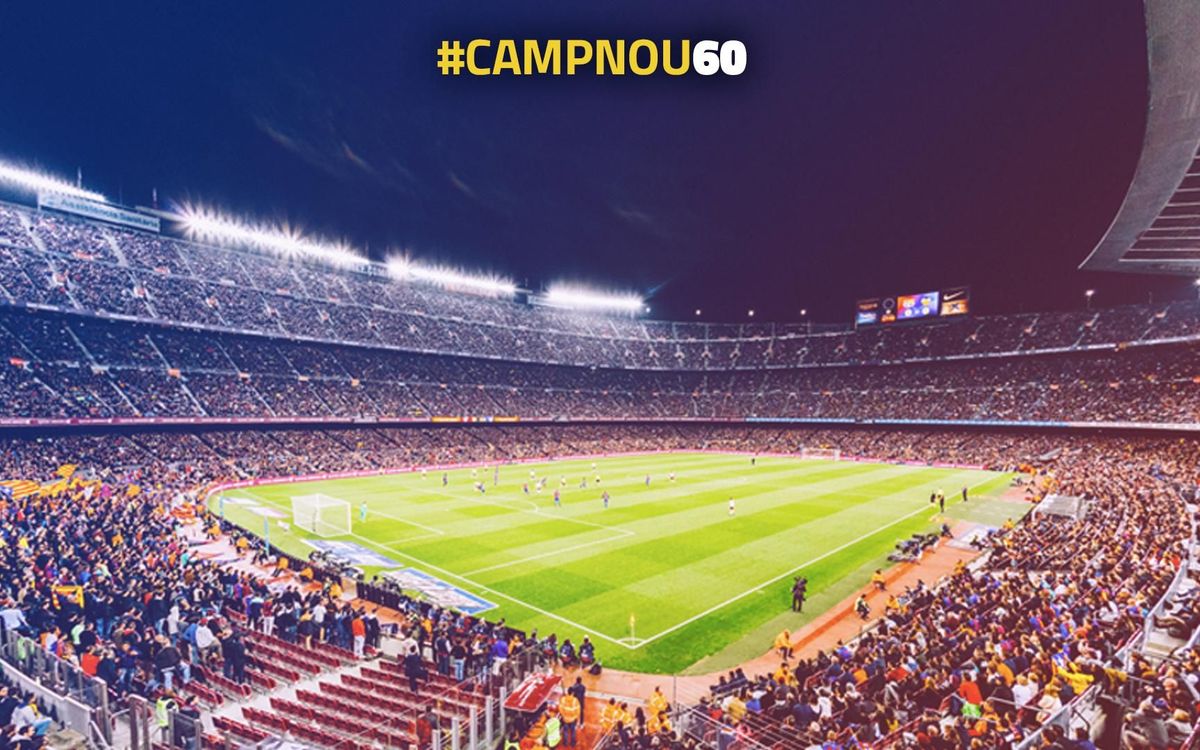 Participa a #CampNou60 i reviu moments inoblidables a l’Estadi