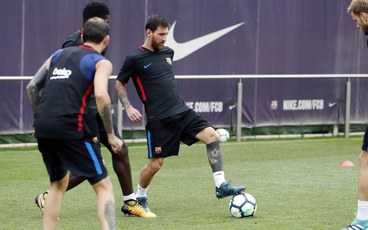 Recovery session with the Super Cup on the horizon