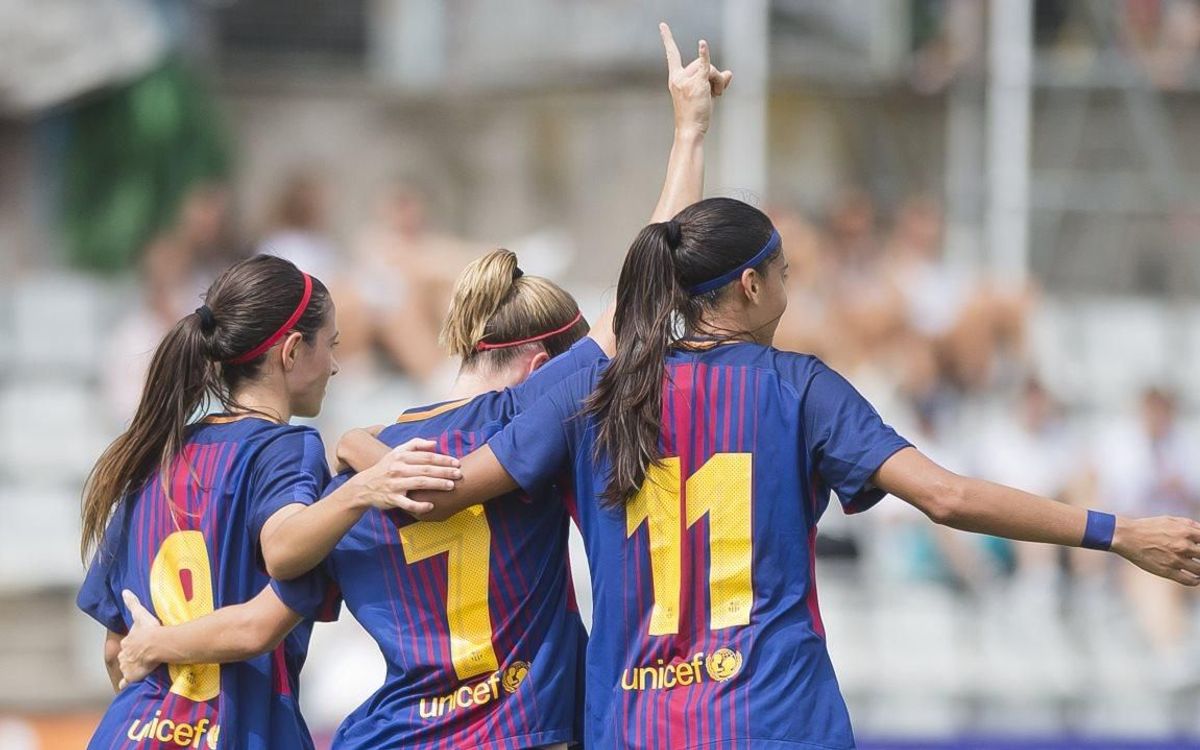 Barça Femenino - RCD Espanyol: Dos minutos mágicos dan la Copa Catalunya a las de Fran Sánchez (3-0)