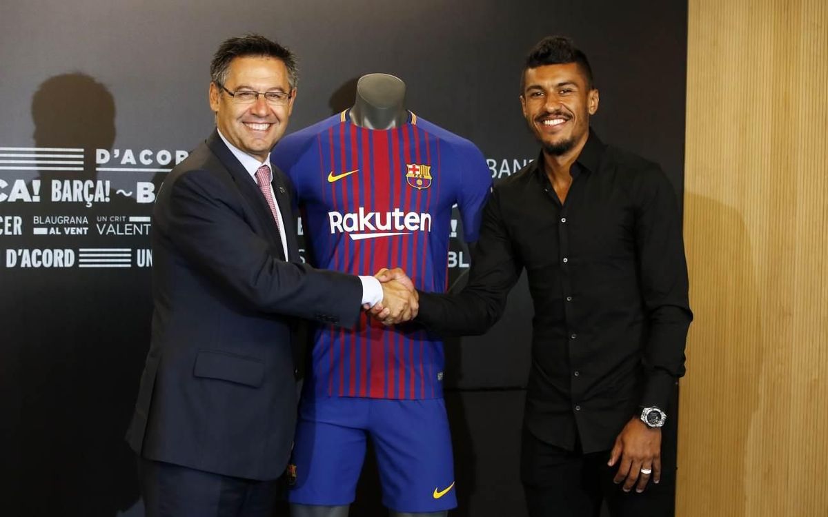 Vidéo - Le premier jour de Paulinho au FC Barcelone