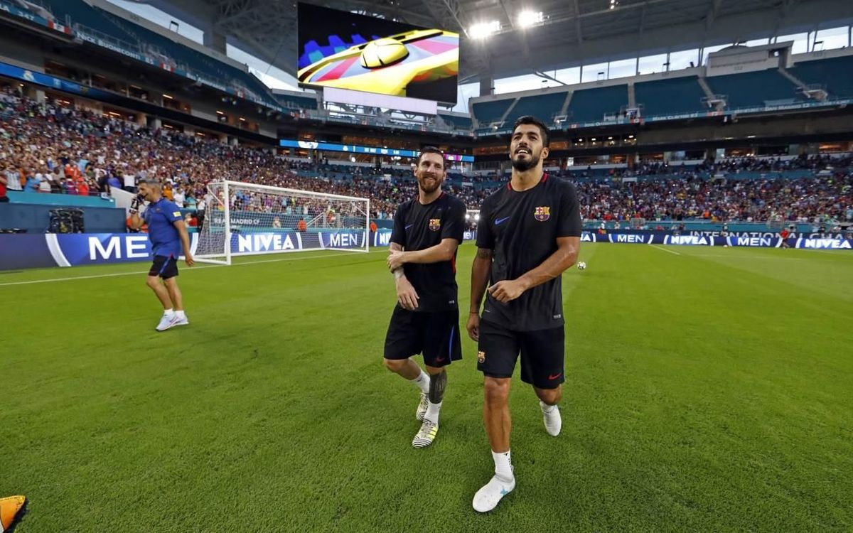 Entrenamiento multitudinario en el Hard Rock Stadium