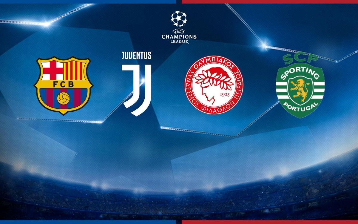 La Juventus, l’Olympiacos i l’Sporting Clube, els rivals a la fase de grups de la Champions 2017/18