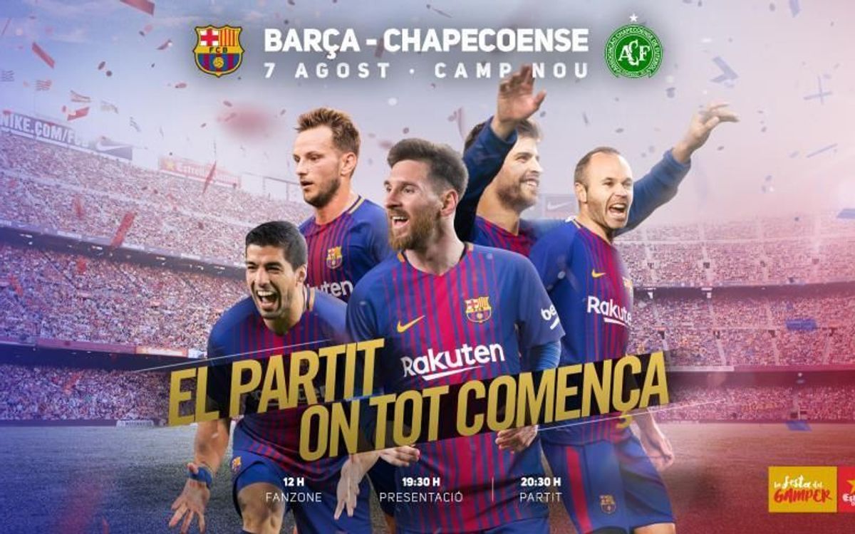 Fiesta familiar en el Camp Nou con motivo del Trofeu Joan Gamper