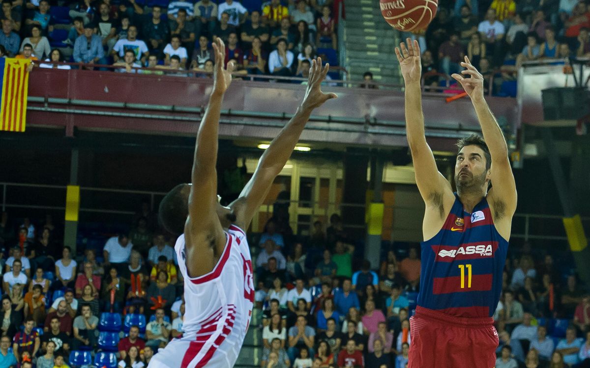 Juan Carlos Navarro y Pierre Oriola, en el Eurobasket 2017