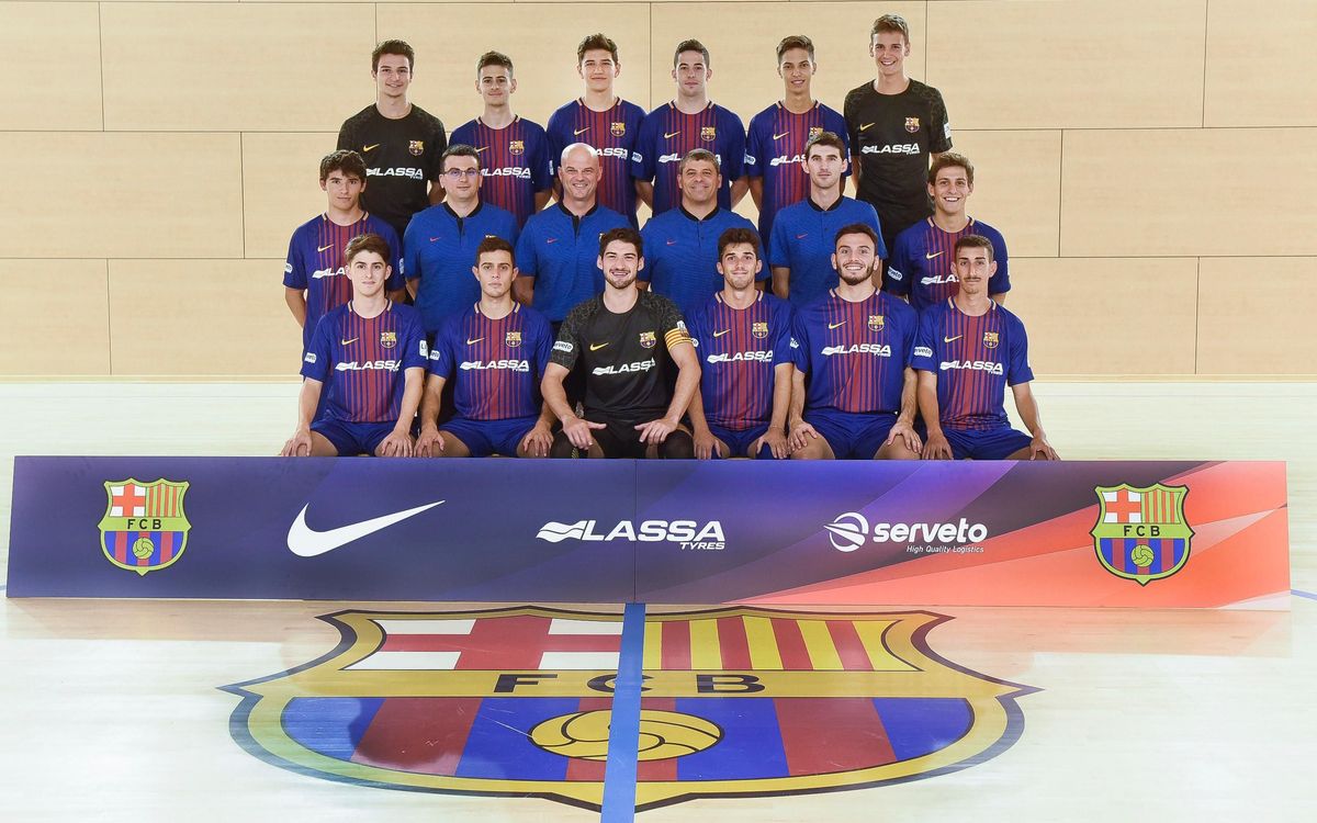 Foto oficial del Barça B de futbol sala
