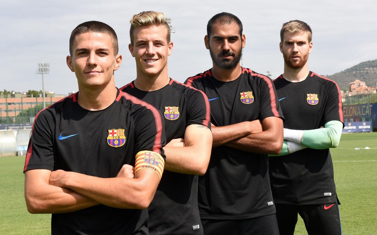 Palencia, Tarín, Fali i Ortolá, capitans del Barça B