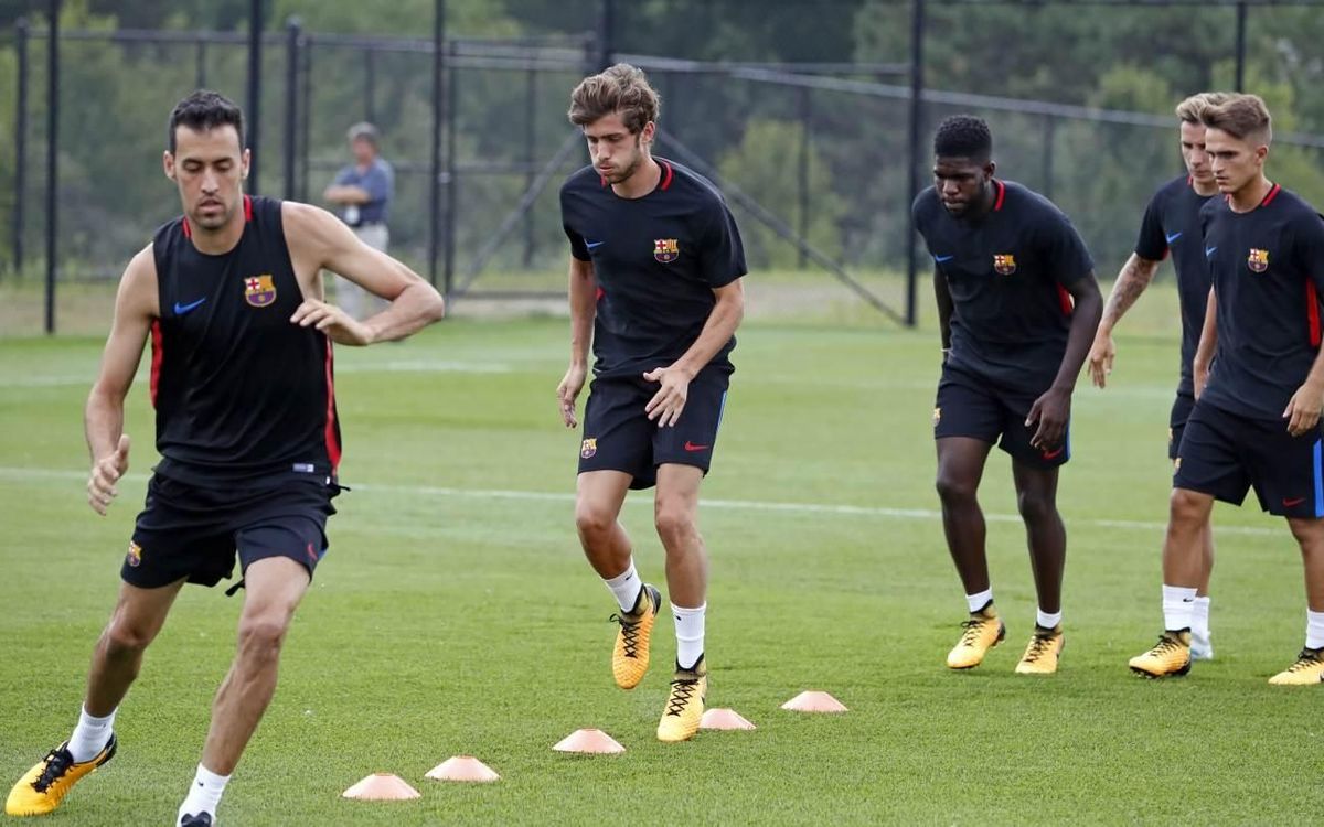 Barça complete first two-a-day at the Red Bull Training Facility