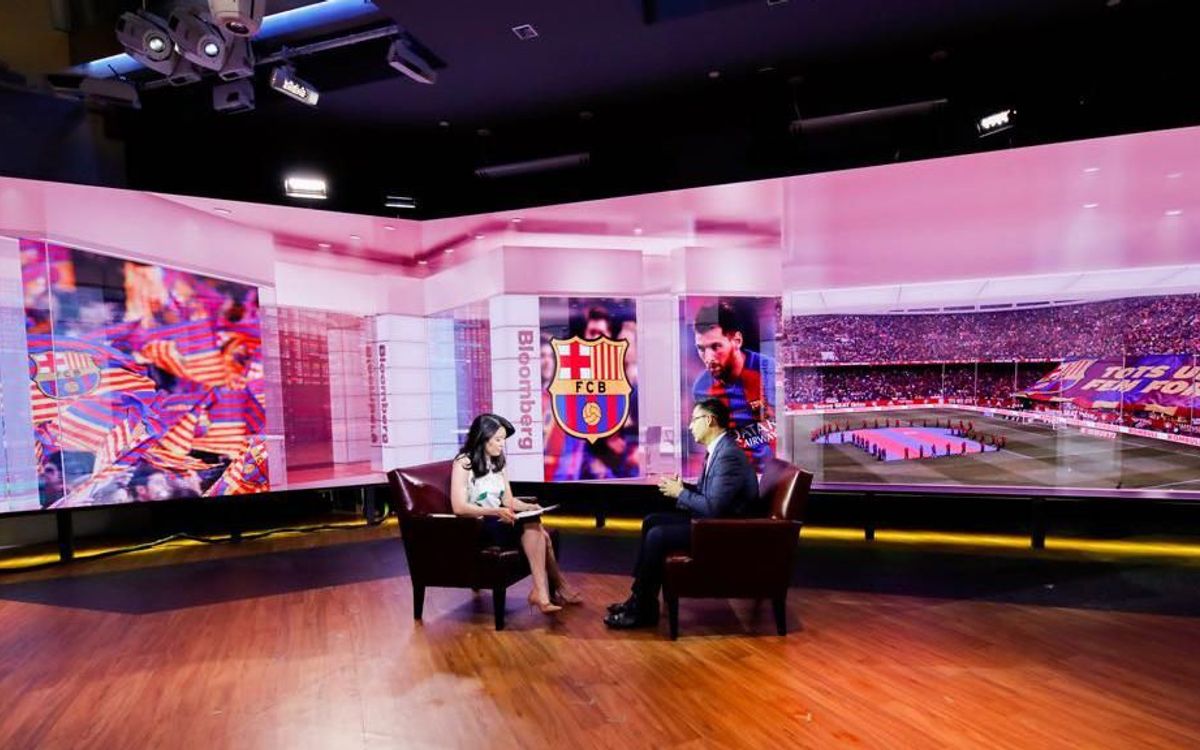 President Bartomeu speaks to the US media