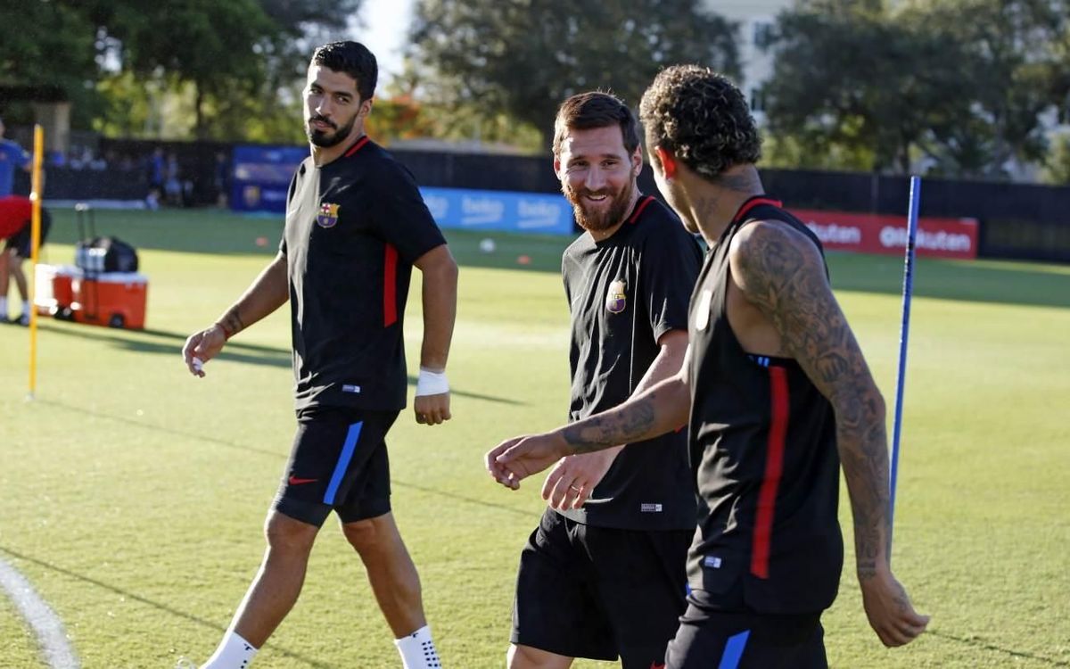 Barça shine bright at opening workout in Florida